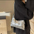 High Fashion Vintage Multi Buckle Detail Shoulder Bag